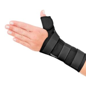 TALA PARA PUNHO E POLEGAR LONA PRETA ESQUERDA CHANTAL