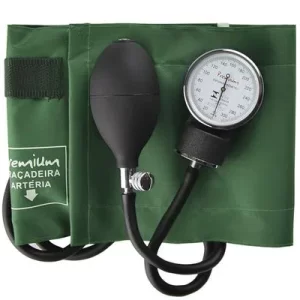 APARELHO DE PRESSÃO NYLON VERDE E VELCRO PREMIUM