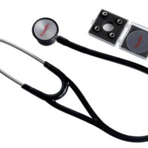 ESTETOSCÓPIO CARDIOLÓGICO PROFISSIONAL PREMIUM COR PRETO