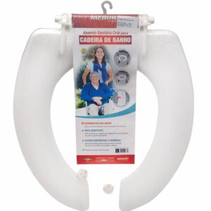 ASSENTO OVAL ABERTA PARA CADEIRA DE BANHO MEBUKI