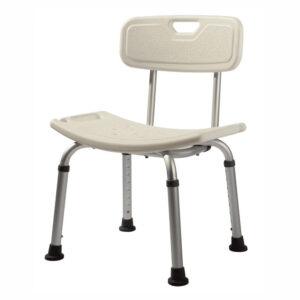 BANCO DE BANHO ALUMÍNIO COM ENCOSTO FIXO ZIMEDICAL FST5104