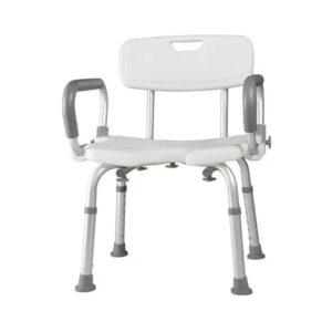 BANCO PARA BANHO DE ALUMÍNIO COM ENCOSTO ZIMEDICAL FST5209