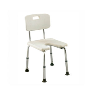 CADEIRA DE BANHO DE ALUMÍNIO COM ABERTURA NO ASSENTO ALK406L