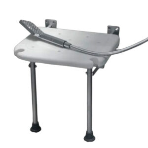 BANCO DE BANHO ALUMÍNIO SEM ENCOSTO PARA FIXAR NA PAREDE ZIMEDICAL FST5301