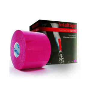 VITAL TAPE KINESIOLOGY SPORTS PINK 5CM X 5M  FAIXA ORTOPEDICA