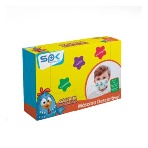 MASCARAS GALINHA PINTADINHA AZUL C/25