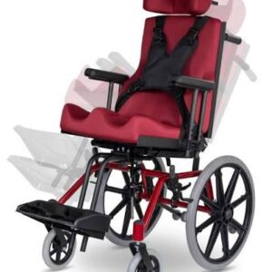 CADEIRA DE RODAS MOD TP COR CEREJA ORTOMOBIL