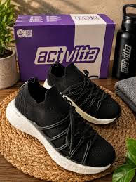TENIS ACTVITTA KNIT GUINE/PECA PRETO